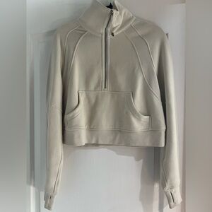 SCUBA OVERSIZED HALF-ZIP - Color Bone - Size XS/S